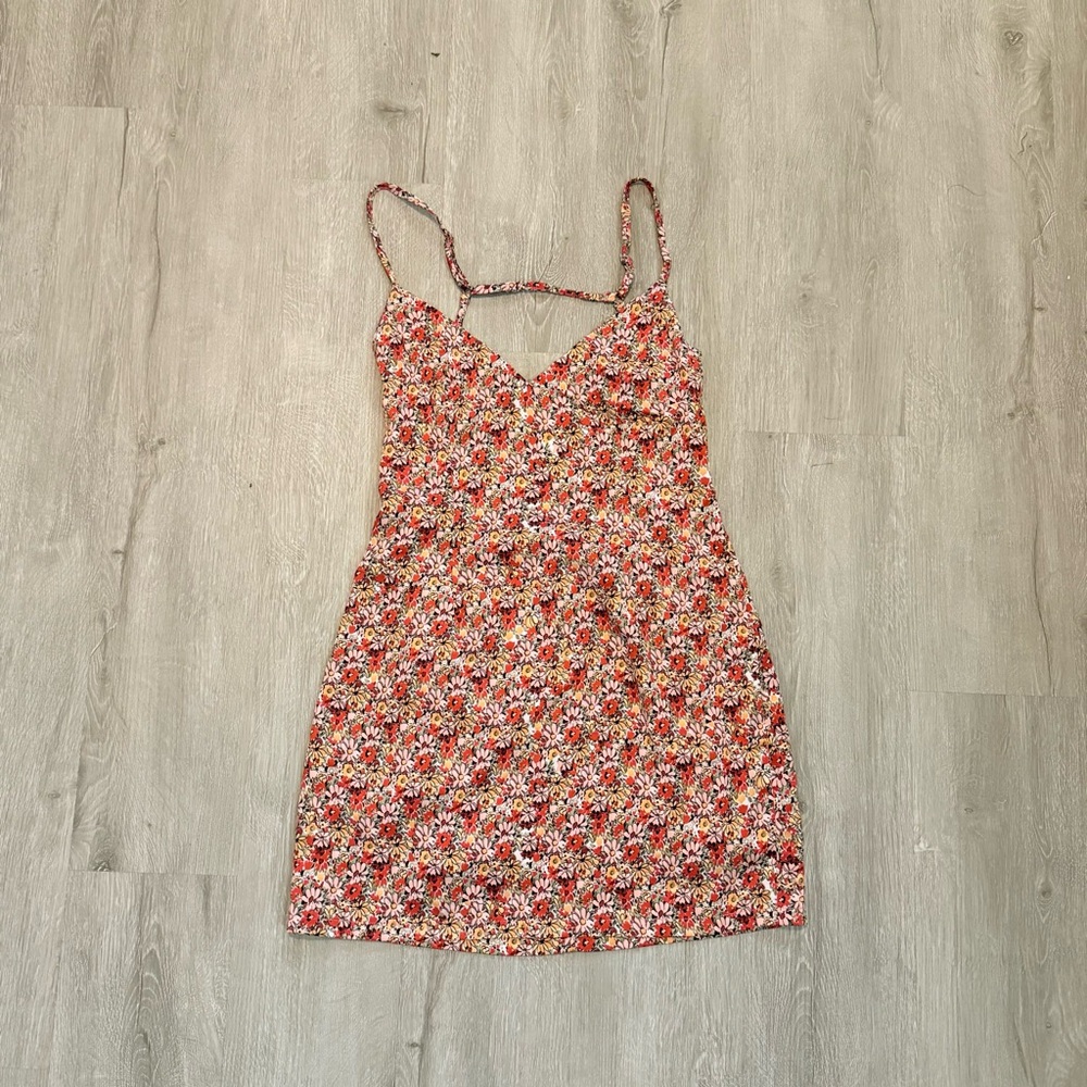 Floral Spaghetti Strap Dress